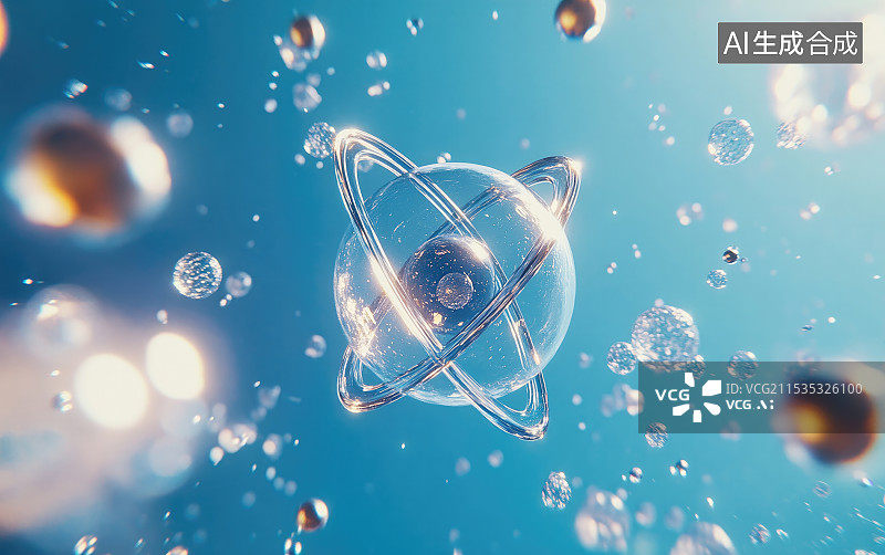 【AI数字艺术】核聚变的反应，中微子图片素材