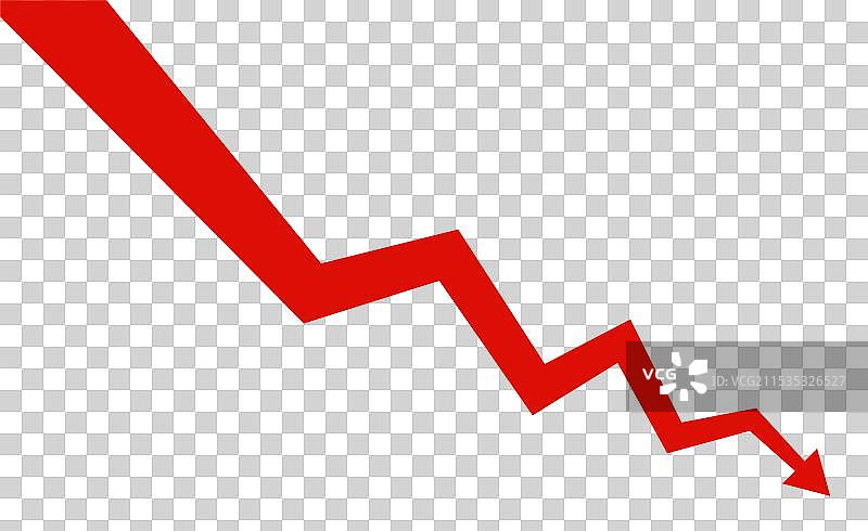 市场背景中的下降箭头危机商业图片素材