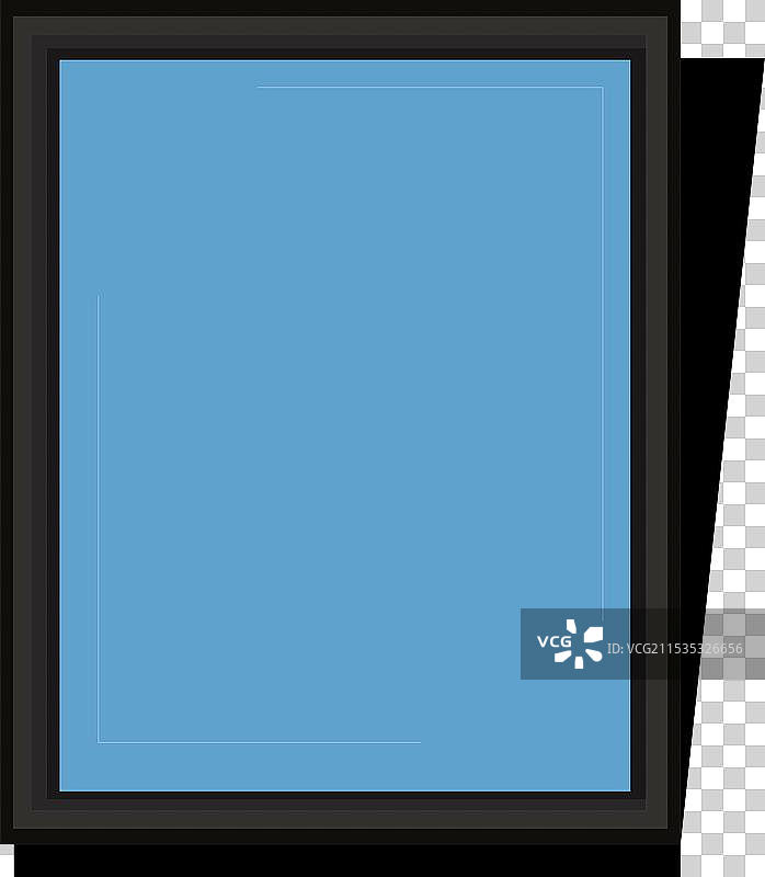 简约黑框墙镜图片素材