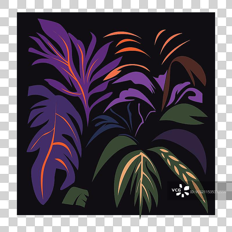 自然设计模板叶子颜色设计图片素材