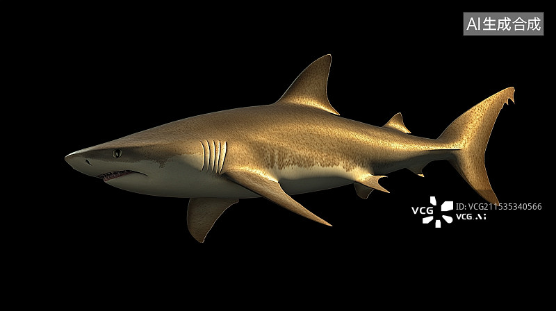 【AI数字艺术】潜伏在深海的巨型猎食者图片素材