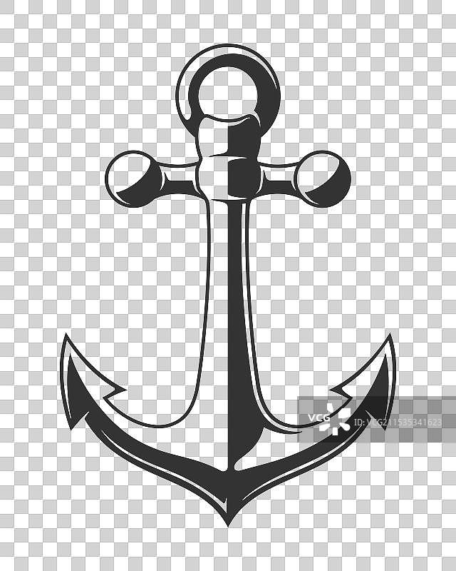 单色复古锚图片素材