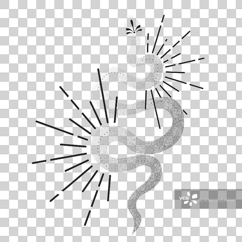 天蛇神秘塔罗牌或点图片素材