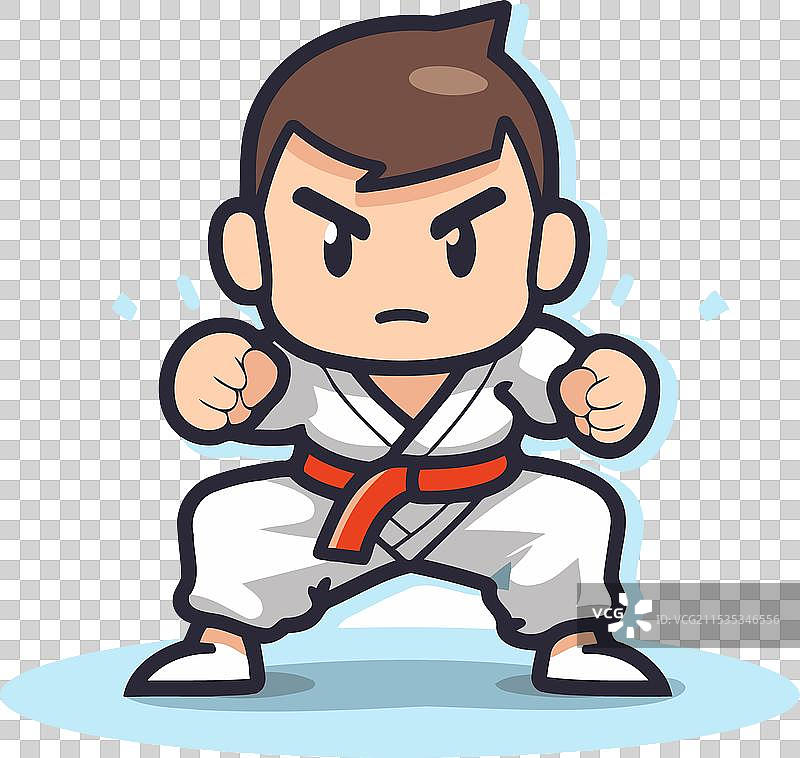跆拳道战士的角色图片素材
