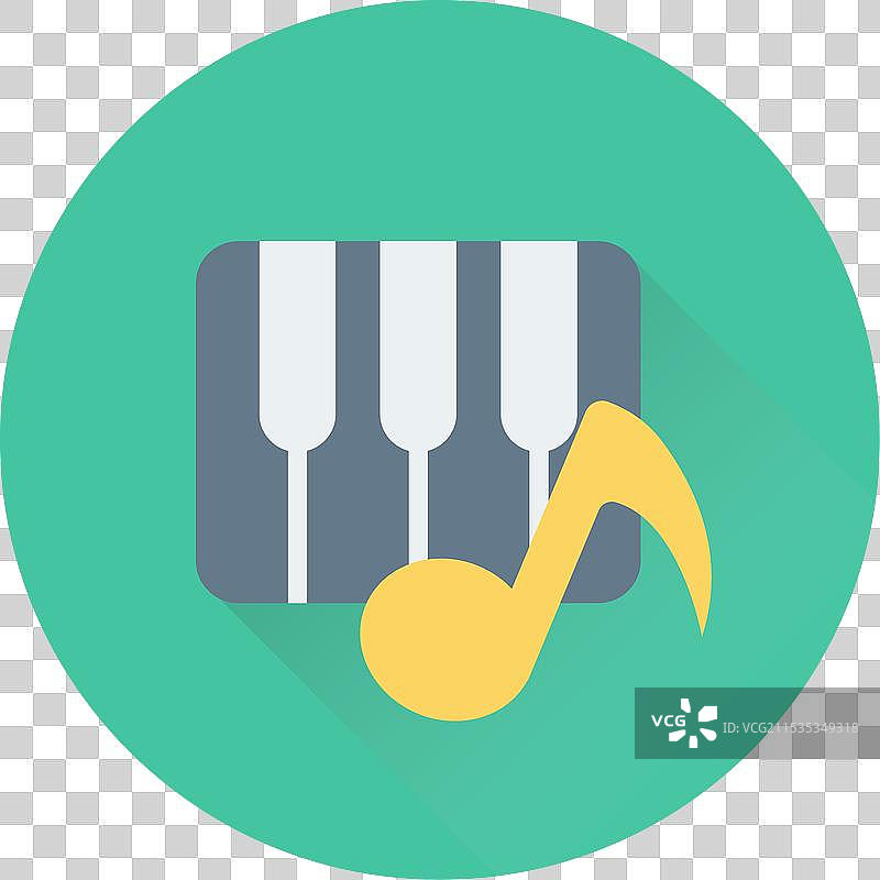 钢琴键盘图标图片素材