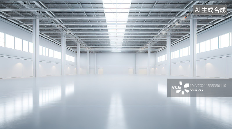 【AI数字艺术】工厂车间图片素材