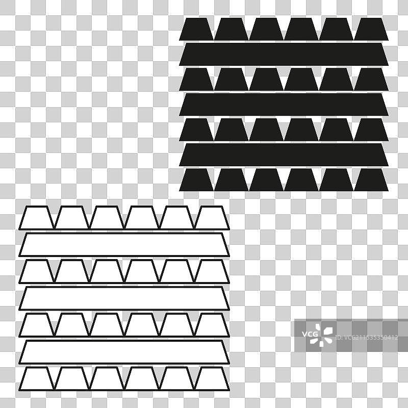 黑色实心屋顶瓦片堆叠在一起图片素材