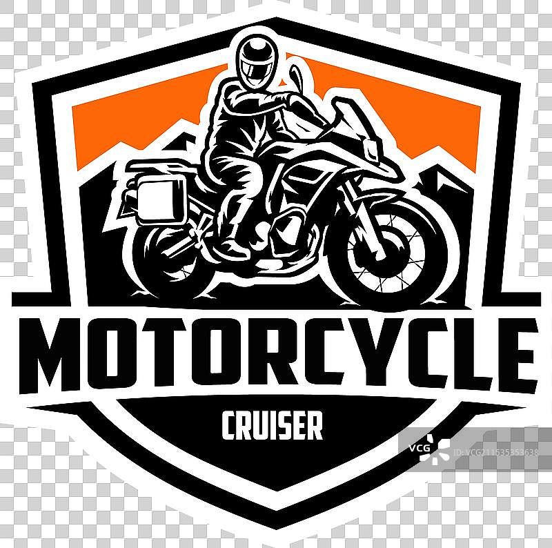 摩托车巡航车徽标标志图片素材