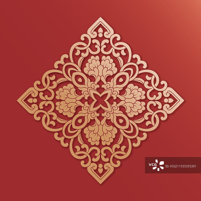 中式花纹纹样图片素材