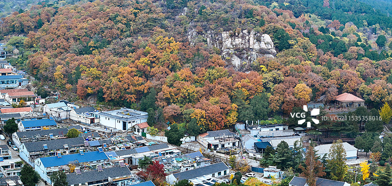 泰安 泰山区 虎山水库 虎山阁      泰山红门 凌汉峰图片素材