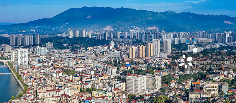 溆浦县 灵翠山 溆浦浮桥 卢峰镇 辞海广场 航拍图片素材