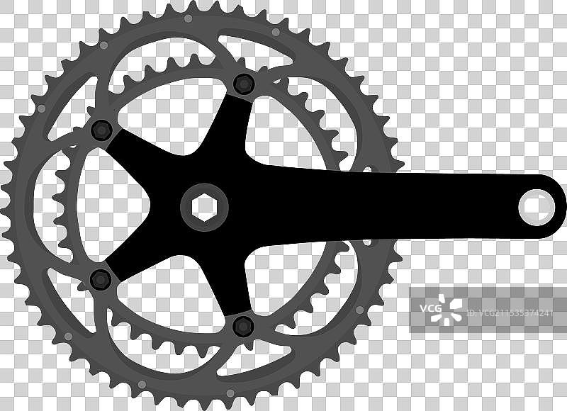 自行车链条组图片素材