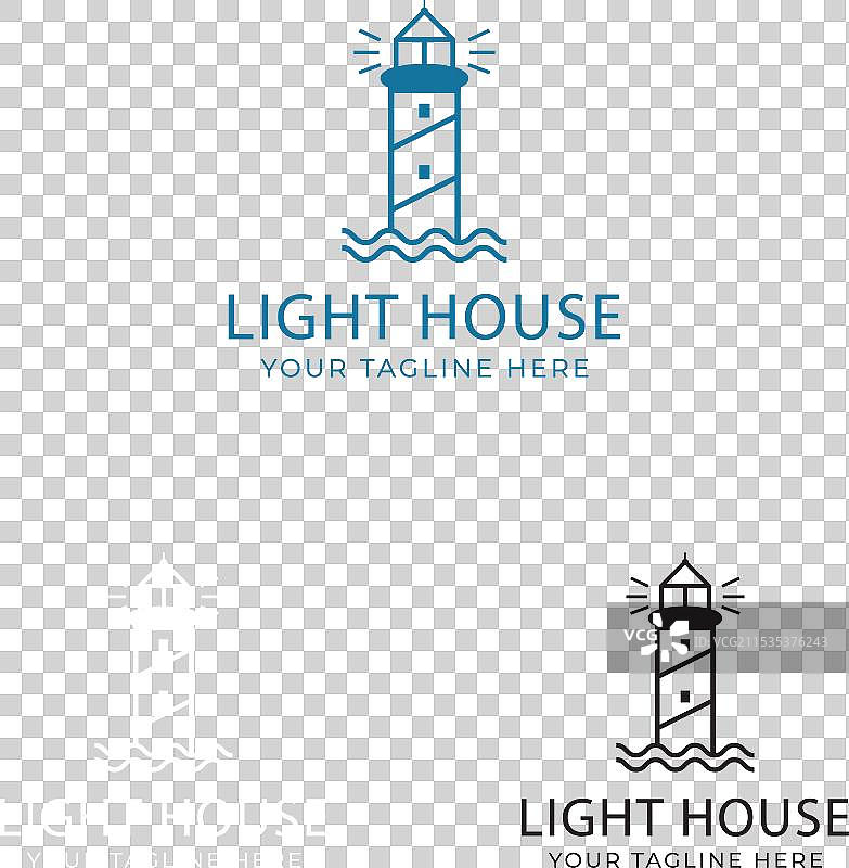 灯塔logo设计模板图片素材