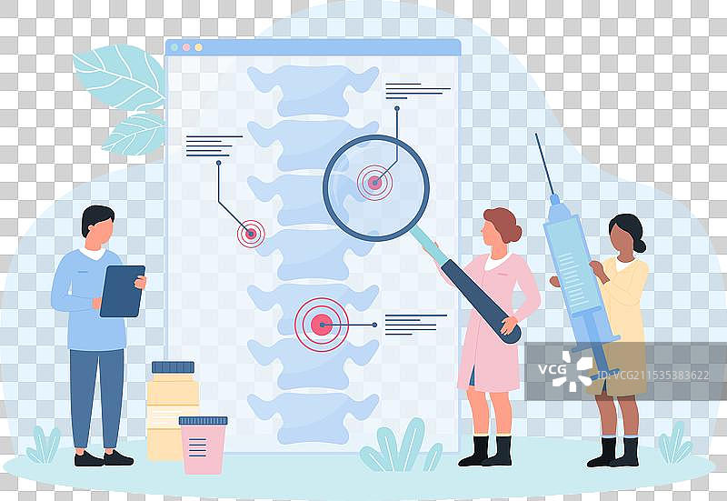 骨科脊柱的治疗与诊断图片素材