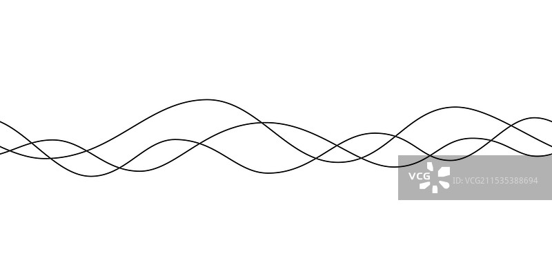 细波浪线无缝图案图片素材