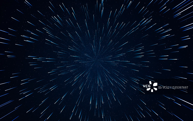 发散的蓝色光线图片素材