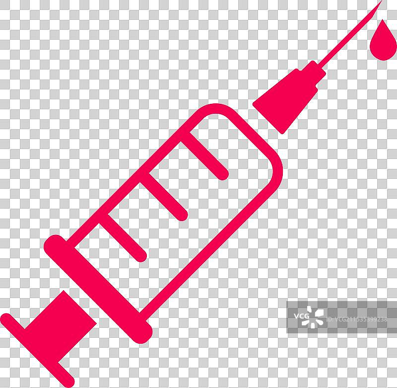 用于装饰和设计的医疗注射器图片素材