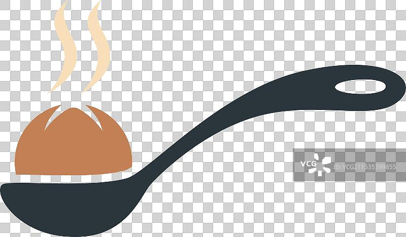 勺子和肉丸的标志图片素材