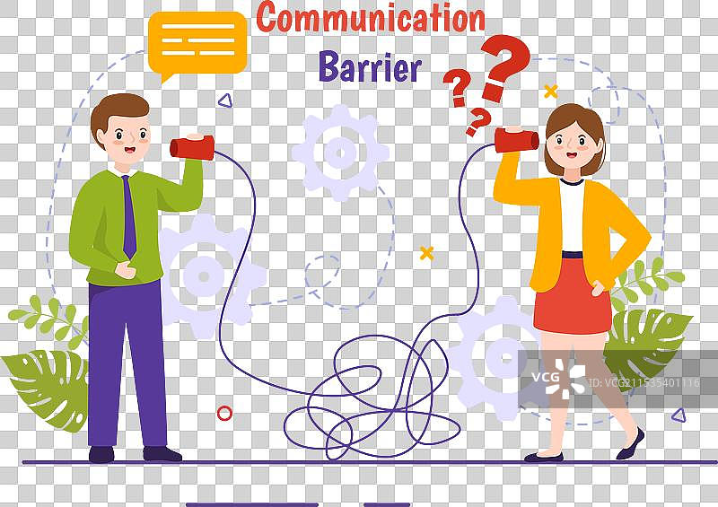 沟通障碍与不良沟通图片素材