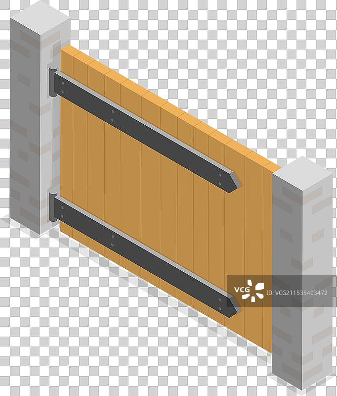 3D等距平面阳台围栏的平面图集图片素材