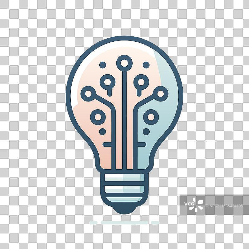 计算机解决方案渐变填充标志图片素材