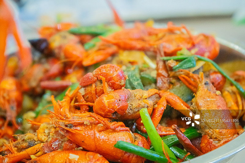 小龙虾，中国传统美食，美味营养高蛋白食物，海鲜过敏图片素材