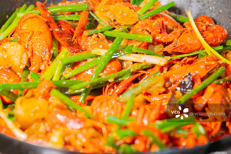 小龙虾，中国传统美食，美味营养高蛋白食物，海鲜过敏图片素材