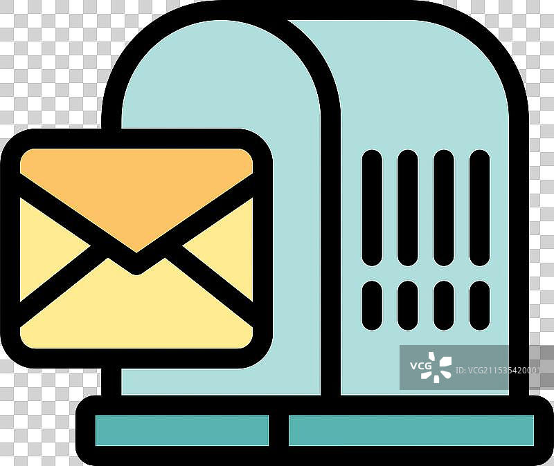 邮箱接收信件图标表示图片素材