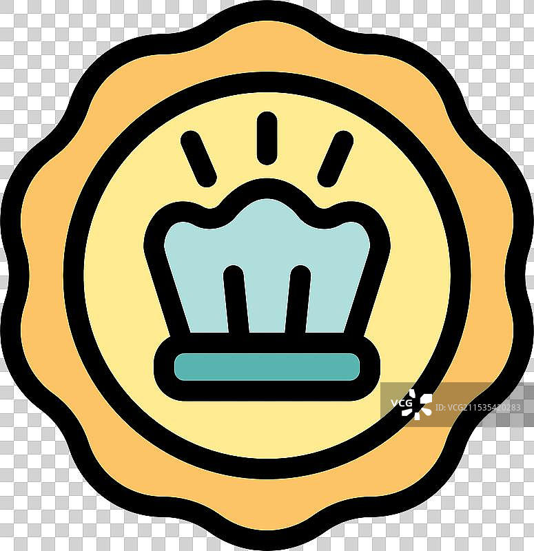 扇贝壳优质海鲜产品圆形印章图片素材