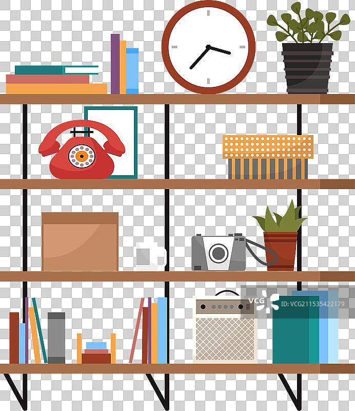 家用办公家具文件柜与文件夹图片素材