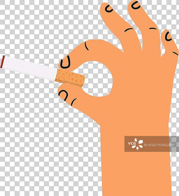 人手握着香烟图片素材