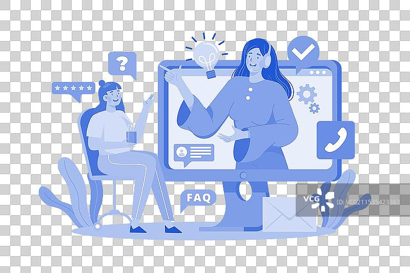 客服中心秘书操作员图片素材