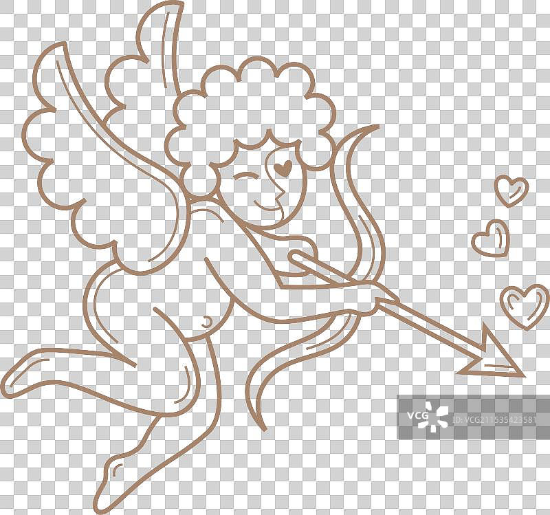 阿穆尔浪漫爱情标志线条图标射击图片素材