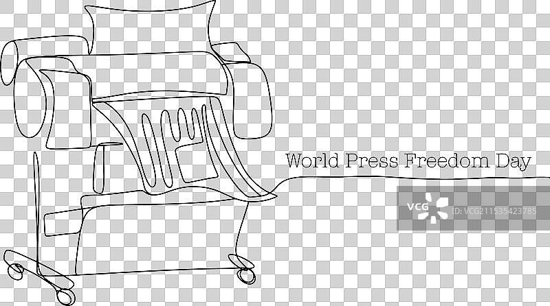 打印机报纸印章一行图片素材