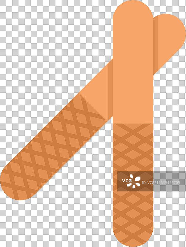 两个米色的创可贴形成字母A图片素材