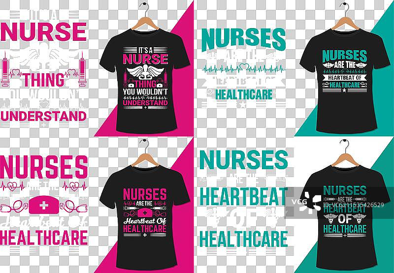 护士日T恤设计图片素材