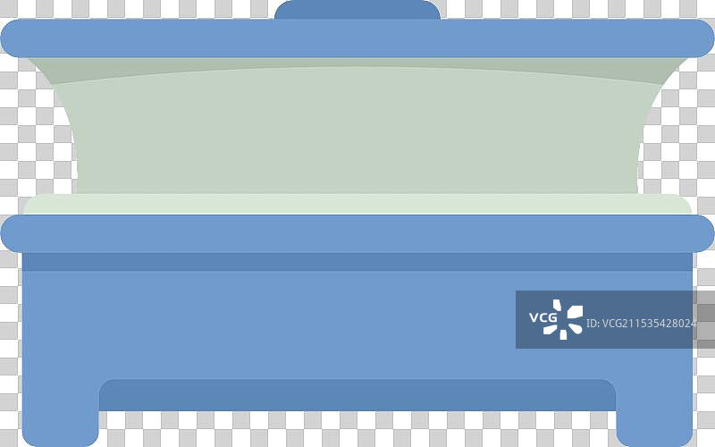 现代日光浴室，享受日光浴的 tanning bed图片素材