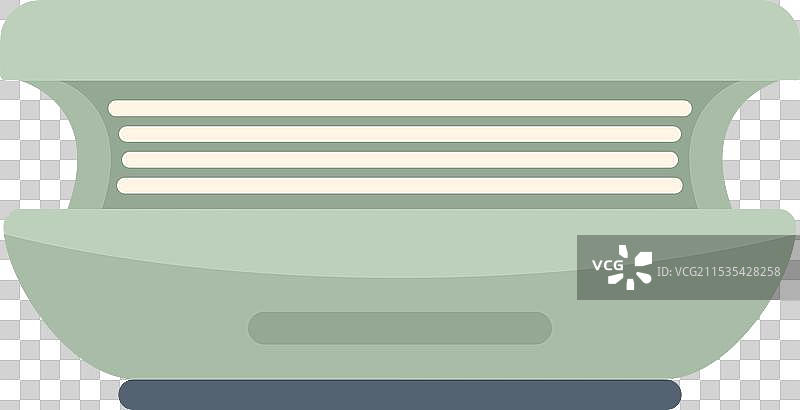 水疗沙龙内使用的横向日光浴床图片素材