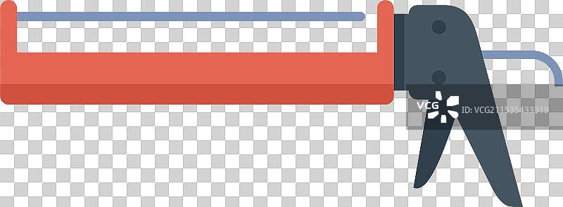 持有建筑胶粘剂密封剂的填缝枪图片素材