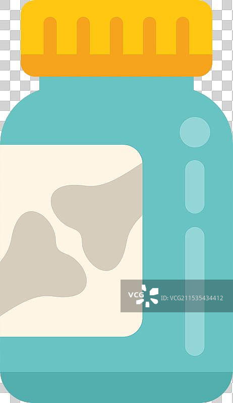 改善关节健康的蓝色药丸瓶图片素材