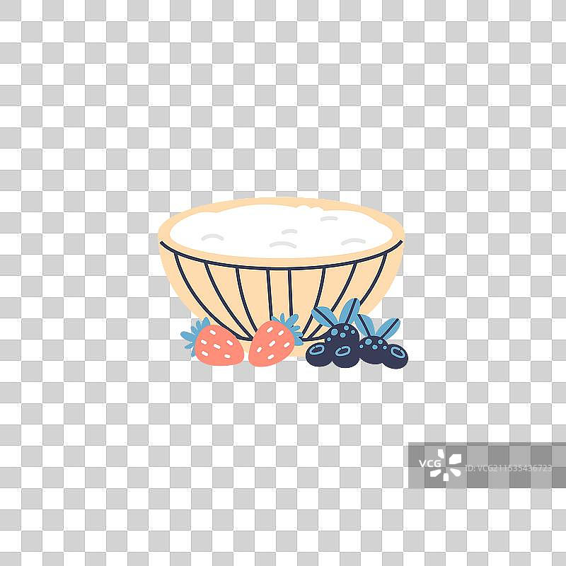 一碗酸奶与图片素材