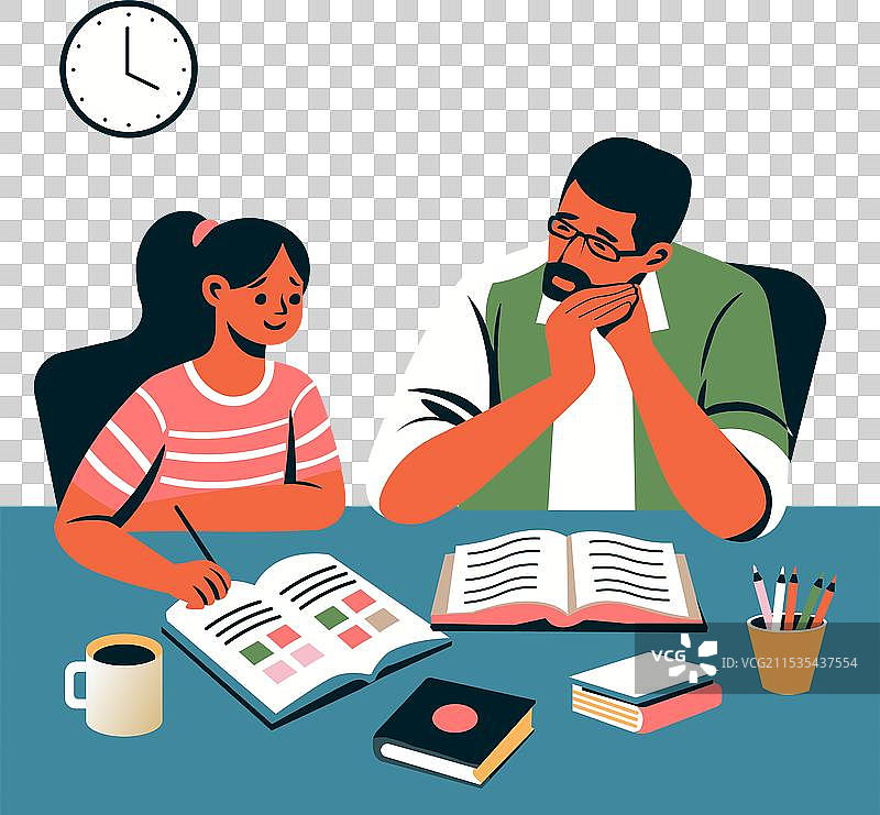 学生与老师的学习时光图片素材