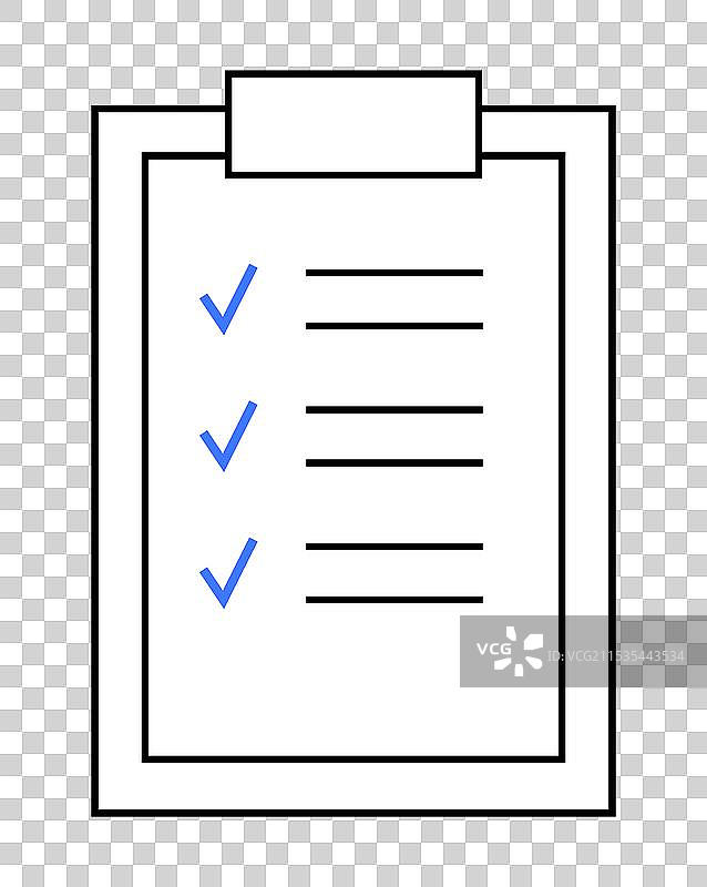 任务跟踪的简单清单在夹板上图片素材