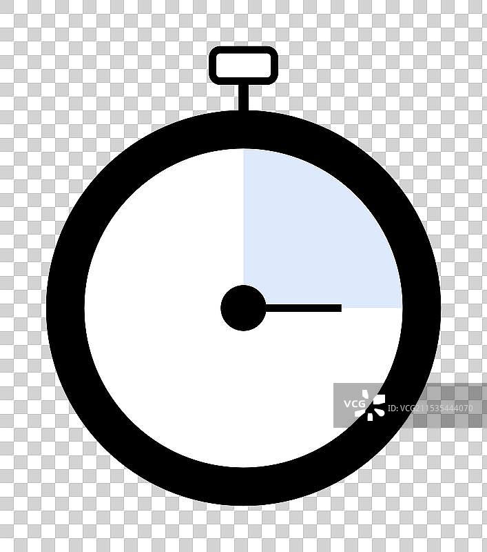 简单的秒表图标，显示经过的时间图片素材