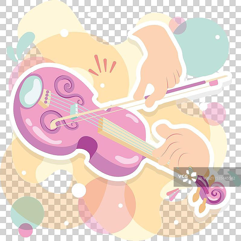 彩色古典音乐风格概念背景图片素材