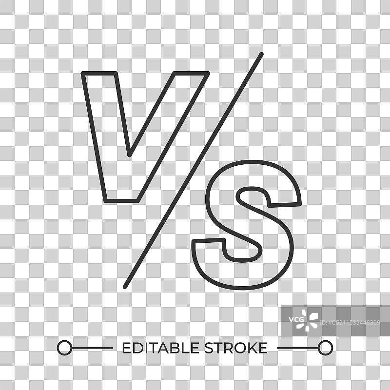 对比线性图标图片素材