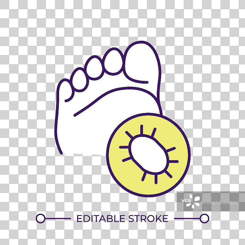 运动员脚的RGB颜色图标图片素材