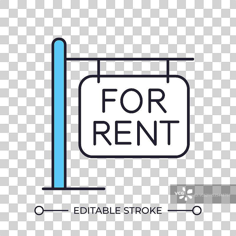 出租标志 RGB 颜色图标图片素材