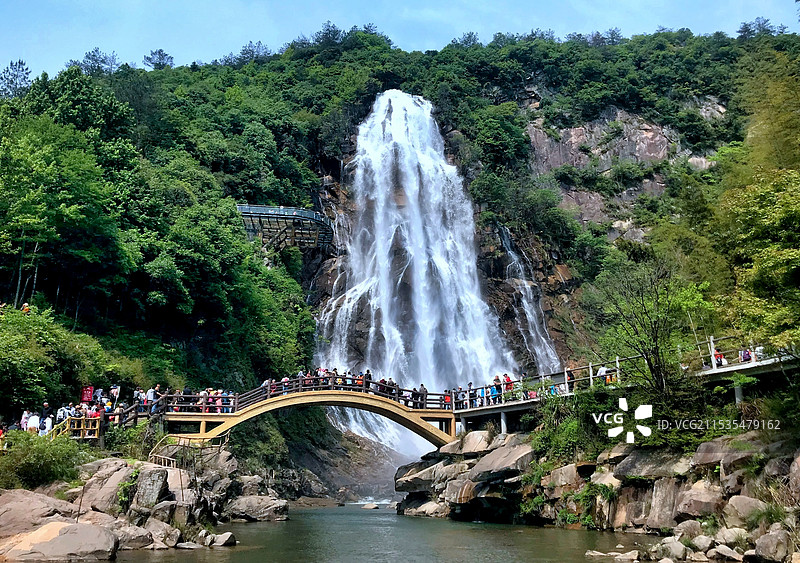 安庆大别山彩虹瀑布旅游景区图片素材