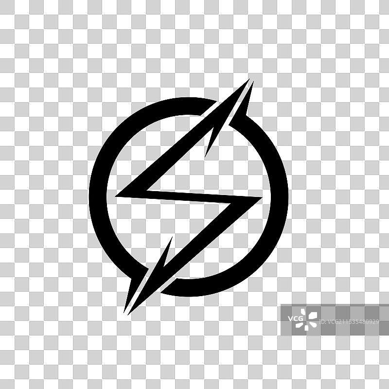 带反射的白色电池充电图标图片素材